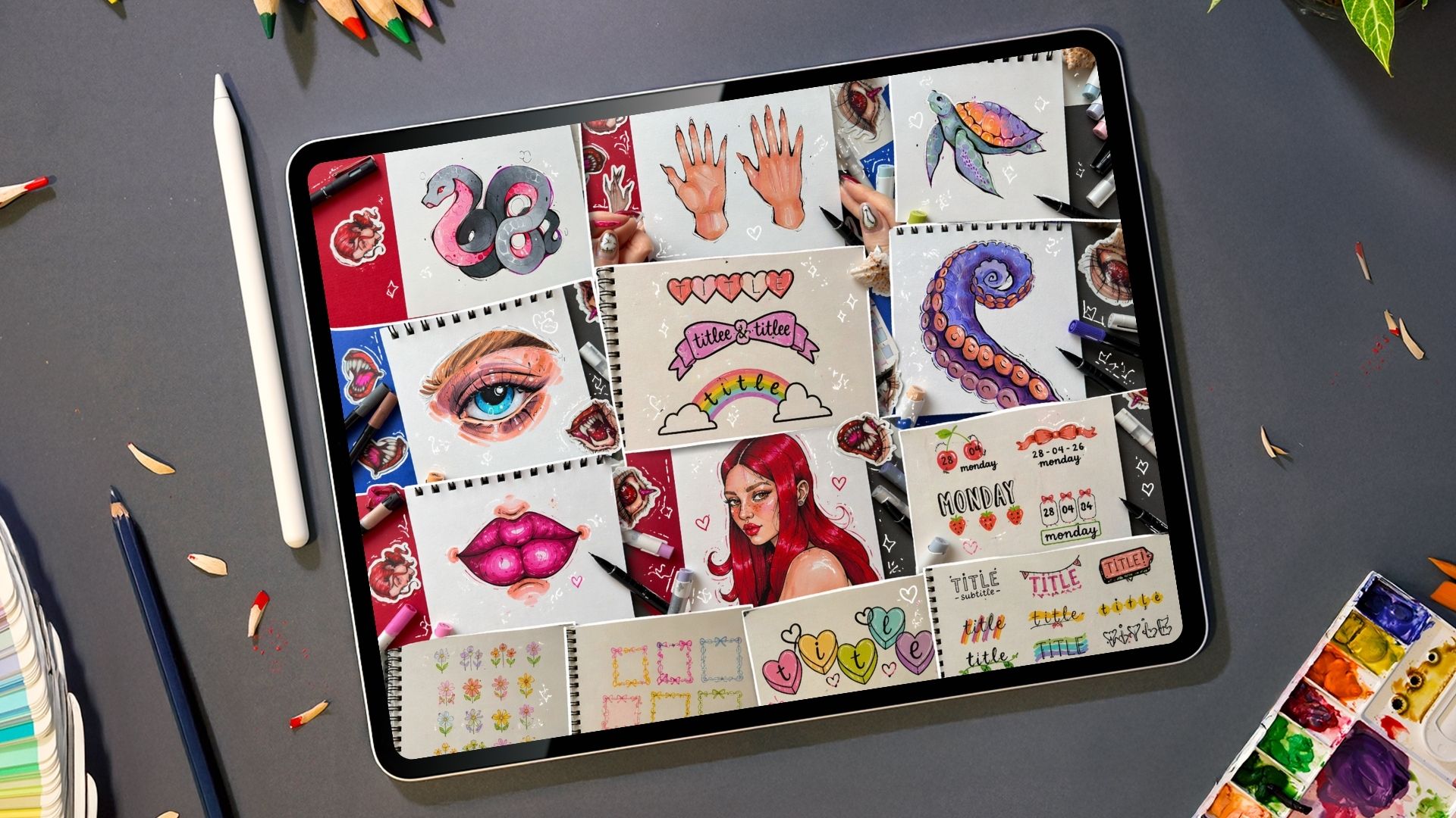 drawing desk creator community: new stylized art & journal drawing lessons for kids 