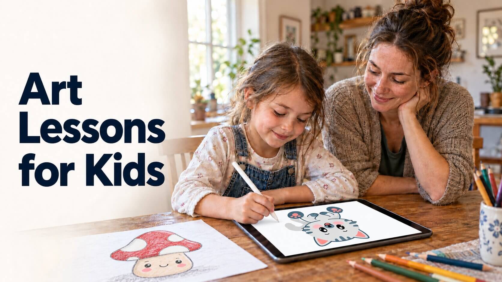 art lessons for kids: fun and easy ways to learn drawing at home